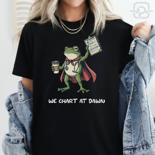 Camiseta Enfermeira Sapo Engraçada Nós Registramos ao Amanh