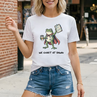 Camiseta Enfermeira Sapo Engraçada Nós Registramos ao Amanh