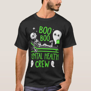 Camiseta Enfermeira Saúde Psic Boo Boo Tripulação Enfermage