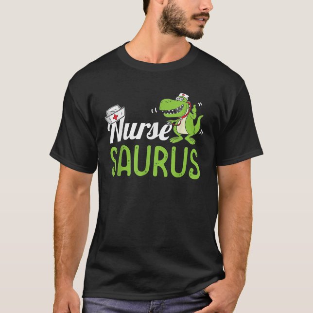 Camiseta Enfermeira Saurus Funny (Frente)