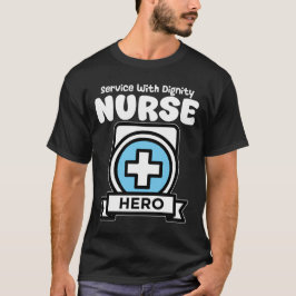 CAMISETA ENFERMEIRA - SERVIÇO COM DIGNIDADE