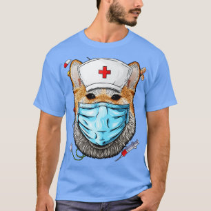 Camiseta Enfermeira Shiba Inu RN Enfermeira Enfermeira ER G