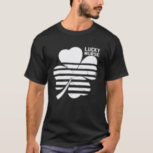 Camiseta Enfermeira Sortuda CNA uma Nostalgia Vintage de C