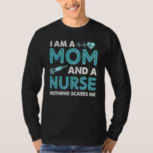 Camiseta Enfermeira Sou Mãe E Enfermeira Nada Me Assusta