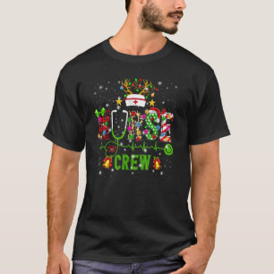 Camiseta Enfermeira Stethoscope Enfermeira Xmas Pajamas Wo