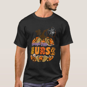 Camiseta Enfermeira Stethoscope Halloween Pumpkin Leo