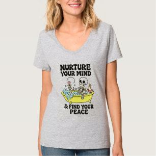 Camiseta Enfermeira sua mente - Relaxamento do esqueleto