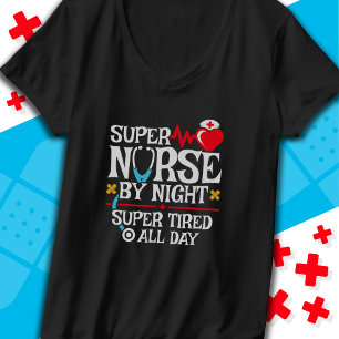Camiseta Enfermeira super cansada, dia noturno