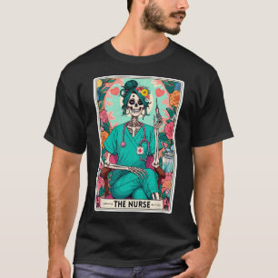 Camiseta Enfermeira Tarot Carteira Engraçada Enfermeira Ske