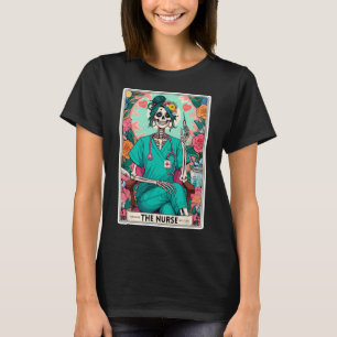 Camiseta Enfermeira Tarot Carteira Engraçada Enfermeira Ske