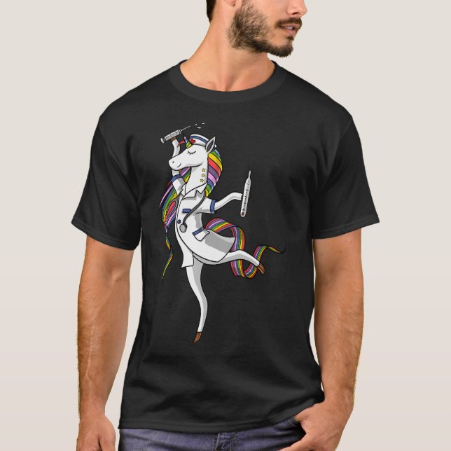 Camiseta Enfermeira Unicórnio (Frente)