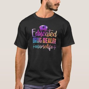 Camiseta Enfermeira Vendedora de Drogas Educada Batida do C
