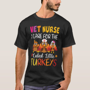 Camiseta Enfermeira VET de Ação de Graças Eu Me Preocupo Co