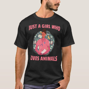 Camiseta Enfermeira Veterinária Cuidam De Pet Apenas Uma Me