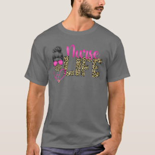 Camiseta Enfermeira Vida Mensageira Pêssego Pêssego Pêssego
