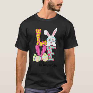 Camiseta Enfermeira Vida Páscoa Gnomo Coelho Amor Enfermei