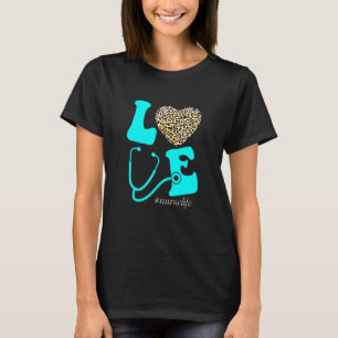 Camiseta Enfermeira Vida Rn Lpn Cna Escola Coração de Guepa