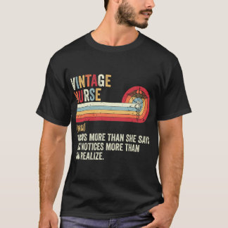 Camiseta Enfermeira Vintage Humor para Profissionais de Saú