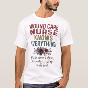 Camiseta Enfermeira Wound Care sabe tudo