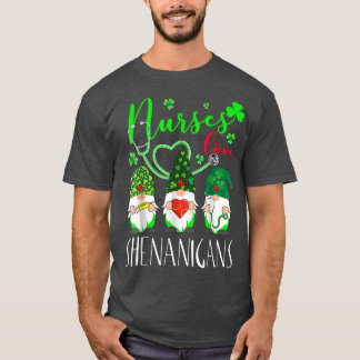 Camiseta Enfermeiras Adoram Shenanigans Engraçados Gnomos E