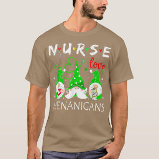 Camiseta Enfermeiras Adoram Shenanigans Engraçados Gnomos E