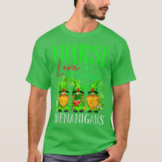 Camiseta Enfermeiras Adoram Shenanigans Engraçados Gnomos E