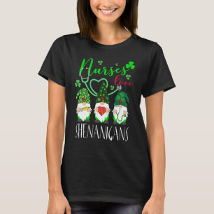 Camiseta Enfermeiras Adoram Shenanigans Gnomos Enfermeira S