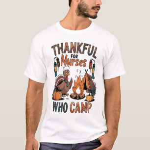 Camiseta Enfermeiras agradecidas que adoram acampar