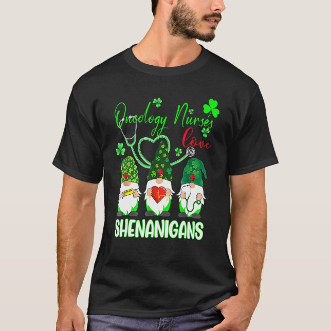 Camiseta Enfermeiras de Oncologia Amor Shenanigans Engraçad (Frente)