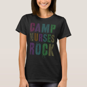 Camiseta Enfermeiras Do Acampamento Do Rock Médico T