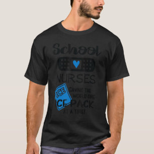 Camiseta Enfermeiras Escolares Salvando O Mundo Uma Compres