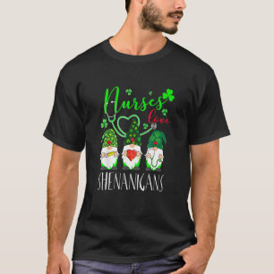 Camiseta Enfermeiras Gnomos Adoram Shenanigans Engraçadas R
