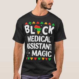 Camiseta Enfermeiras Negras Assistente médico Magic Black 