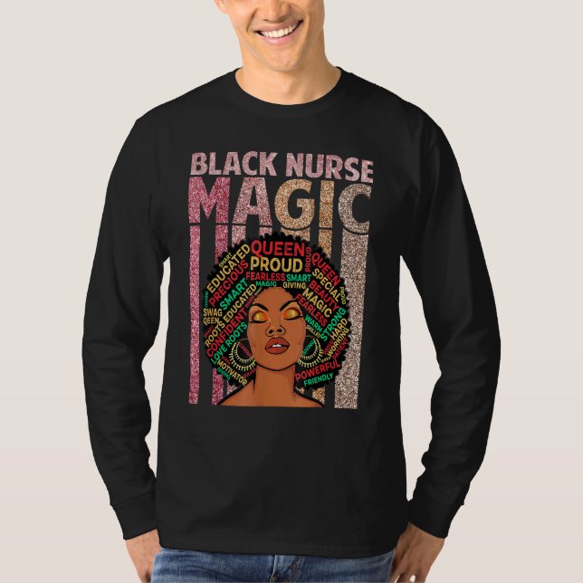 Camiseta Enfermeiras Negras Enfermeiras Magicas Melaninas E (Frente)