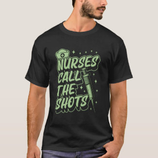 Camiseta Enfermeiras Tomam as Rédeas Piada de Enfermeira Re