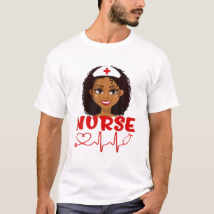 Camiseta Enfermeiro Africano Americano Orgulho Negro Melani