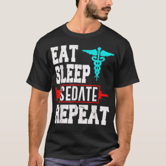 Camiseta Enfermeiro Anestesista Anestesiologista Sedate Rep