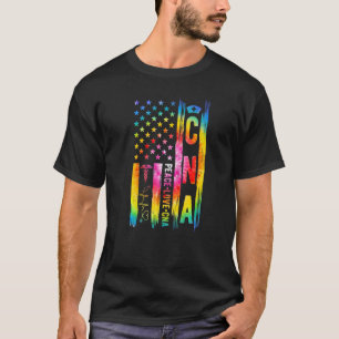 Camiseta Enfermeiro Auxiliar Certificado CNA Bandeira dos E