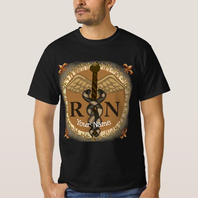Camiseta enfermeiro Caduceus RN (Frente)