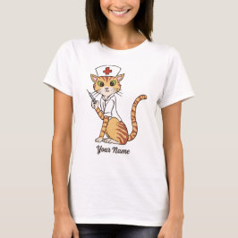 Camiseta Enfermeiro Cat - Ginger Tabby Enfermeira Cat Lover