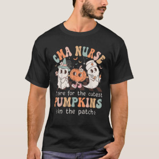 Camiseta Enfermeiro CMA Cutest Pumpkins Assistente Médico H