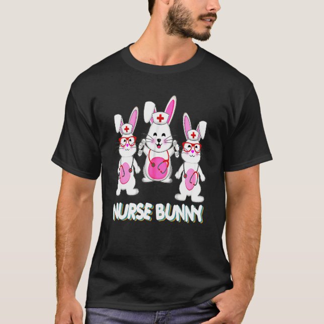 Camiseta Enfermeiro-coelho-coxinho-páscoa com Felz pascoa D (Frente)