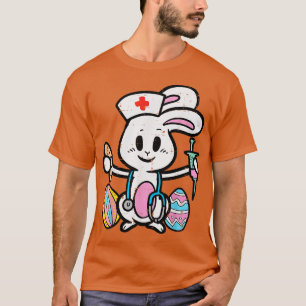 Camiseta Enfermeiro Coelho da Páscoa Stethoscope Coelho Coe