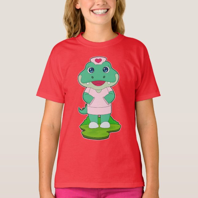 Camiseta Enfermeiro Crocodilo (Frente)