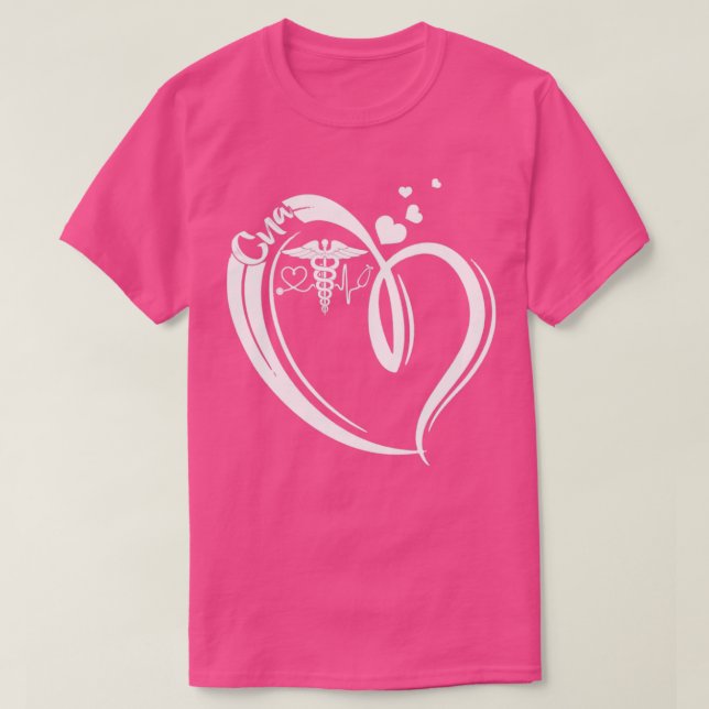 Camiseta Enfermeiro da CNA cardíaca (Frente do Design)