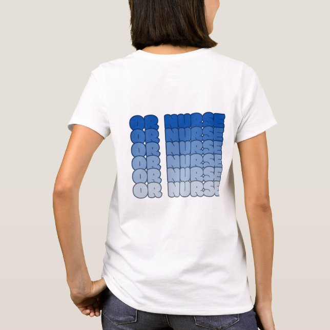 Camiseta Enfermeiro da sala operacional (Verso)