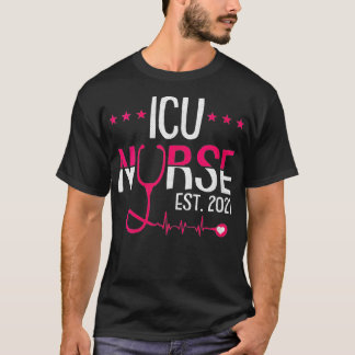 Camiseta Enfermeiro da UTI Mulheres Enfermeiro Registrado E