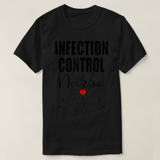 Camiseta Enfermeiro de controlo da infecção (Frente do Design)