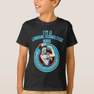 Camiseta Enfermeiro De Deficiência De Aprendizado Para Mulh