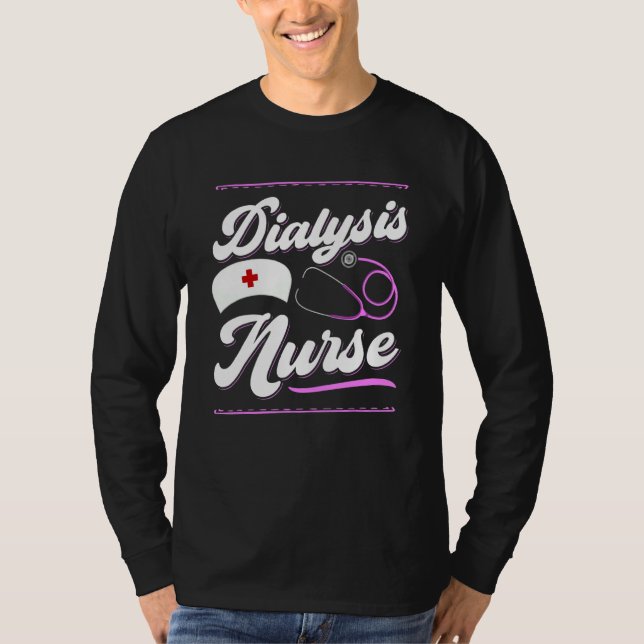 Camiseta Enfermeiro de diálise Acessórios Técnica de diális (Frente)